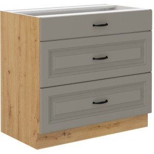 Szafka kuchenna Stilo 80 D 3S BB CLAYGR/AR