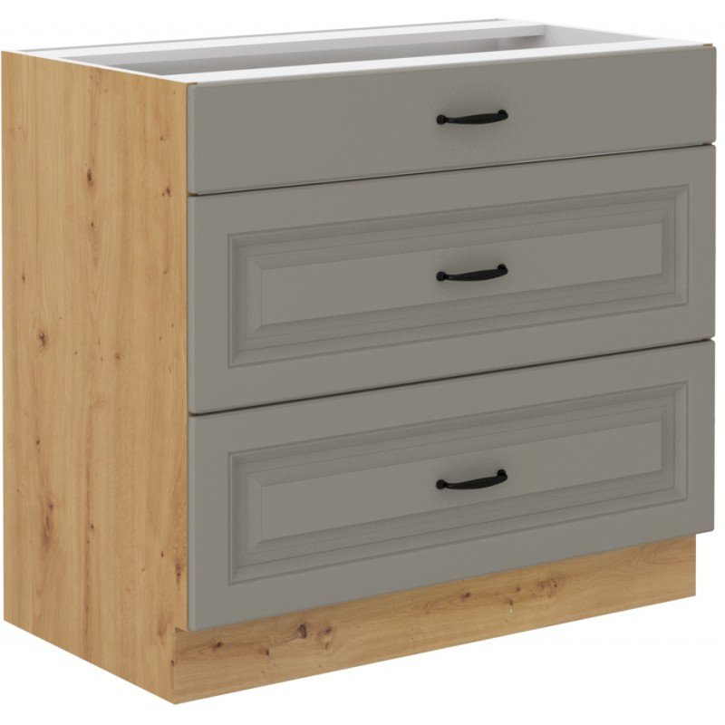 Szafka kuchenna Stilo 80 D 3S BB CLAYGR/AR