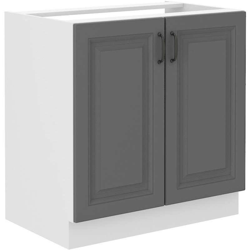 Szafka kuchenna Stilo 80 Zlew 2F BB DUSTGR/WH