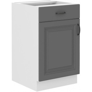 Szafka kuchenna Stilo 50 D 1F 1S BB DUSTGR/WH