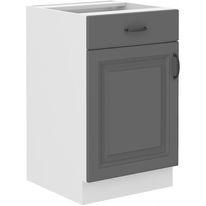 Szafka kuchenna Stilo 50 D 1F 1S BB DUSTGR/WH