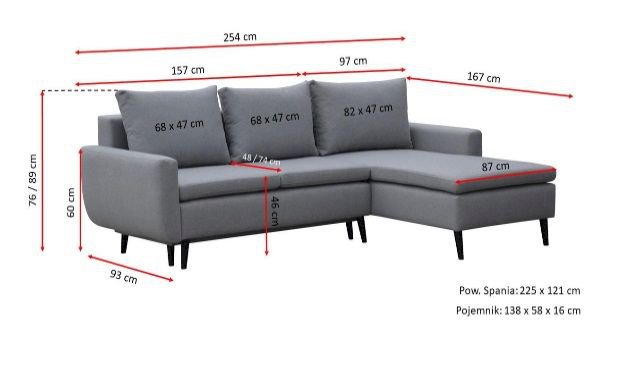 Narożnik rozkładany ENJOY