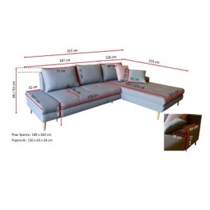 Narożnik rozkładany FLOBY