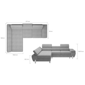 Narożnik Skórzany Molina S