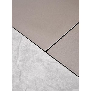 VALENTINO stół rozkładany jasny popiel/złoty