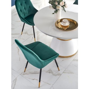 VEGAS stół, blat - biały, noga - biały / złoty