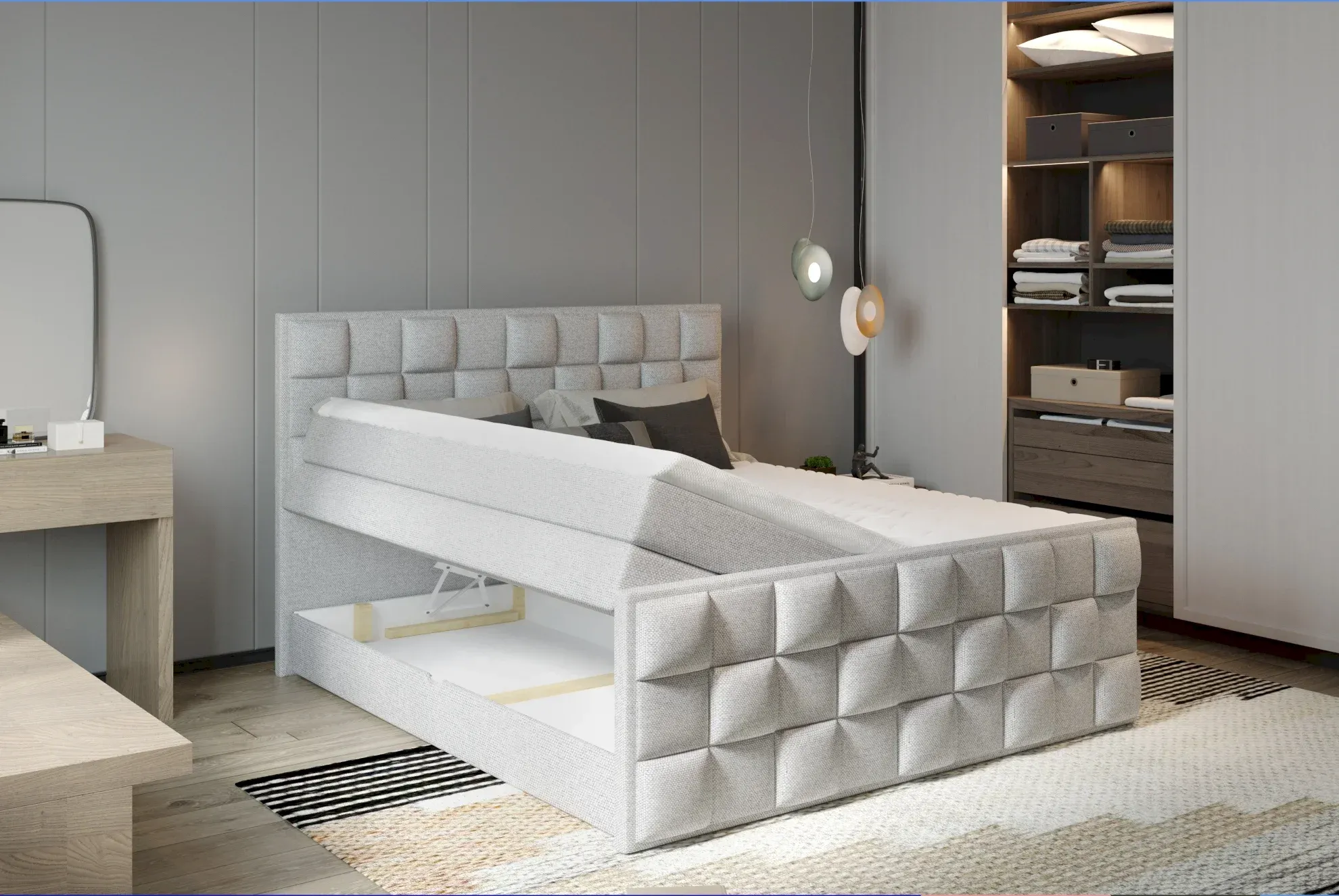 Łóżko Kontynentalne Flop 140x200