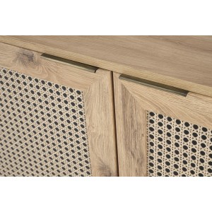 BORNEO KM-2 komoda dąb artisan/czarny