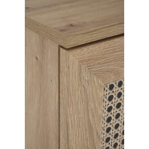 BORNEO KM-2 komoda dąb artisan/czarny