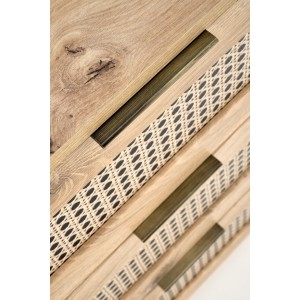 BORNEO KM-2 komoda dąb artisan/czarny