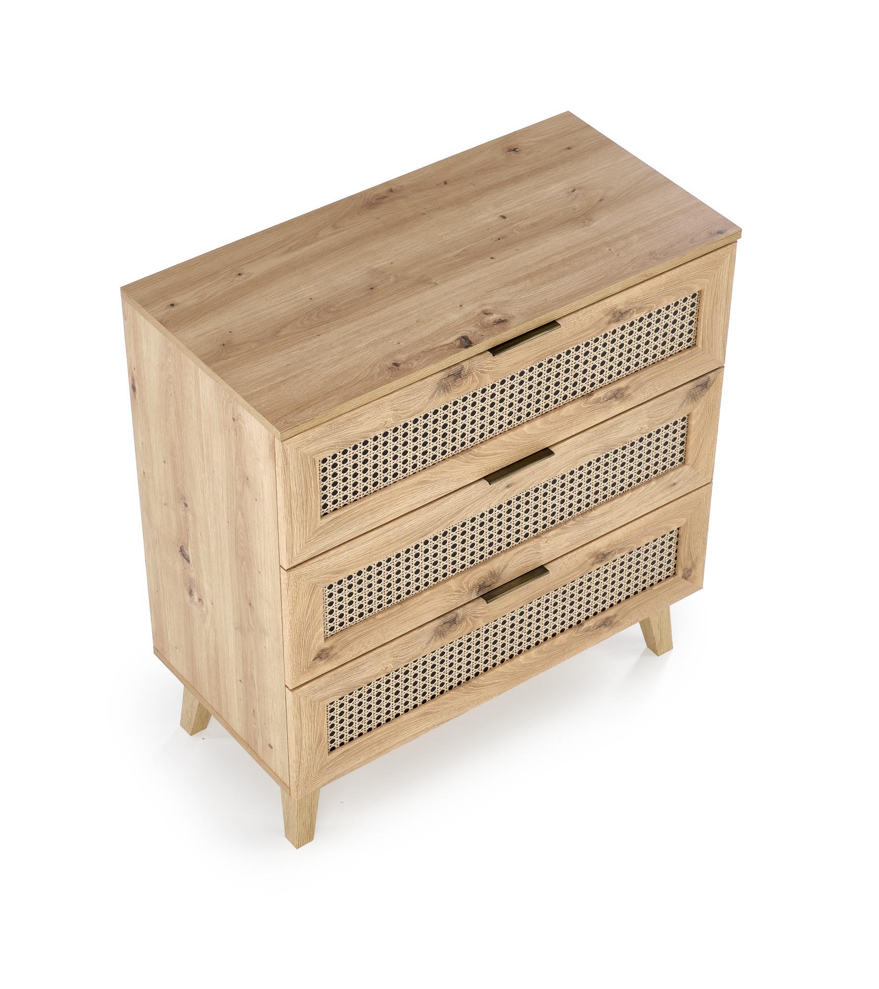 BORNEO KM-2 komoda dąb artisan/czarny