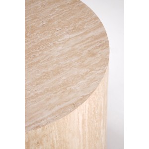 TRAVERTINO_S OKRĄGŁA ława, trawertyn