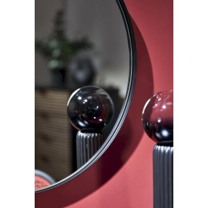 PATINA lustro ścienne, czarny