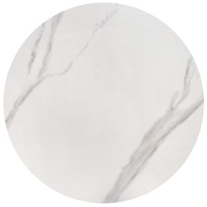 OSARIO zestaw 2 ław biały marmur / biały