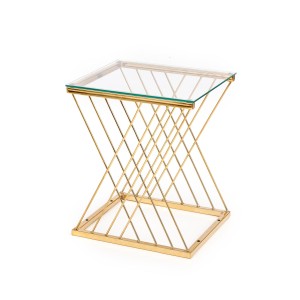 NANCY ława złoty / transparentny