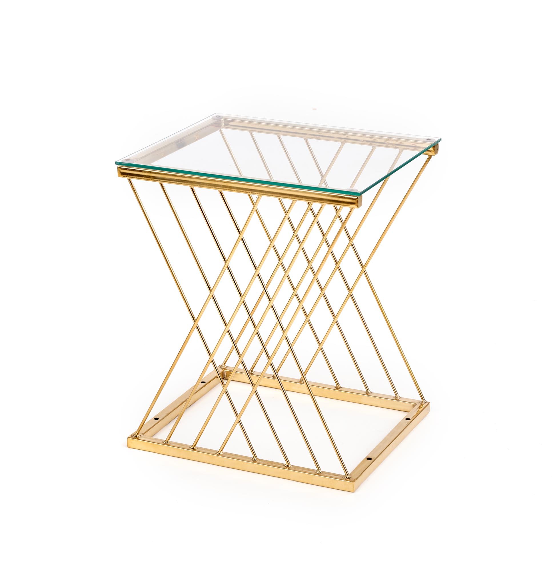 NANCY ława złoty / transparentny