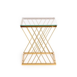 NANCY ława złoty / transparentny