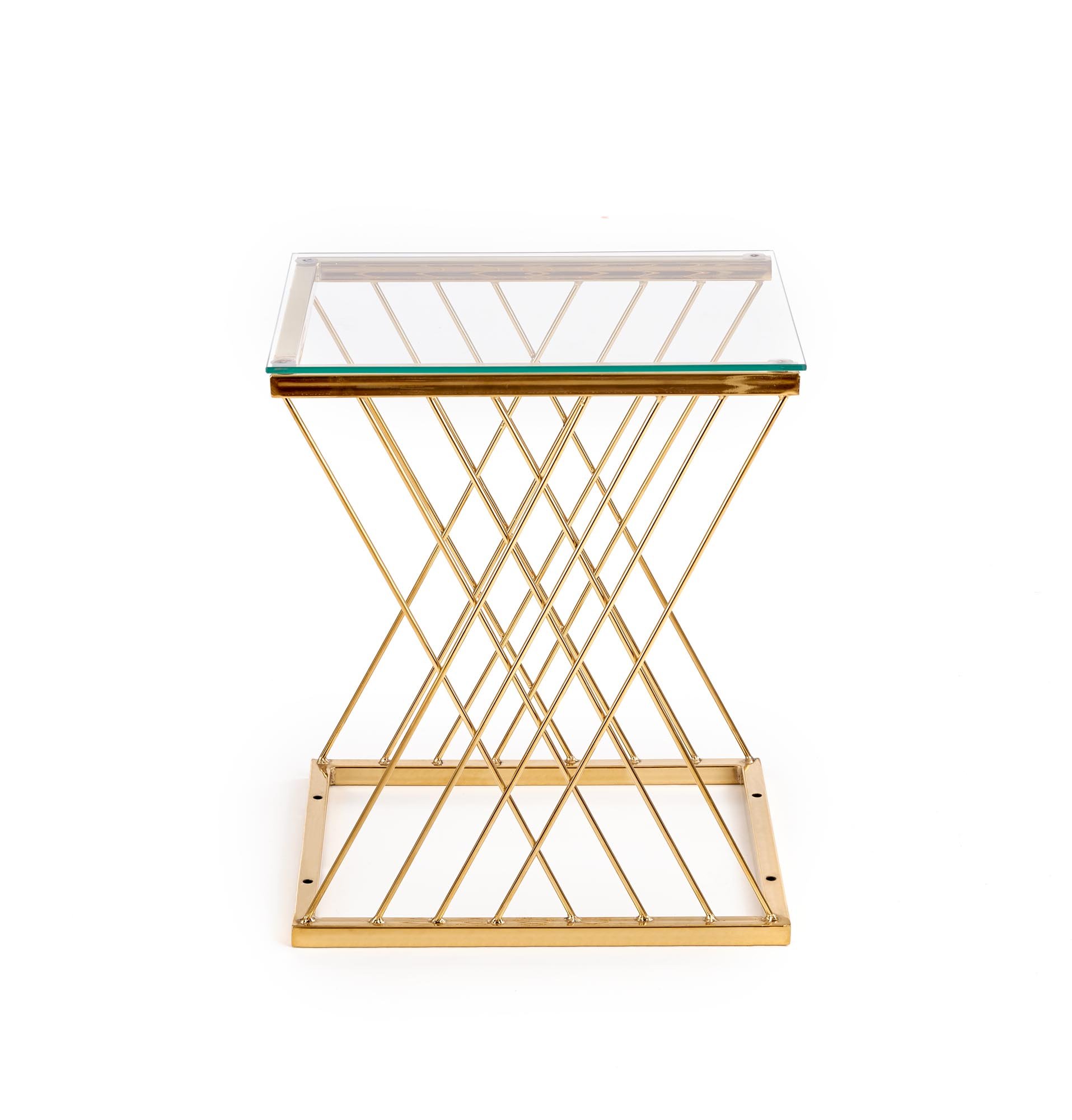 NANCY ława złoty / transparentny