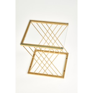 NANCY ława złoty / transparentny