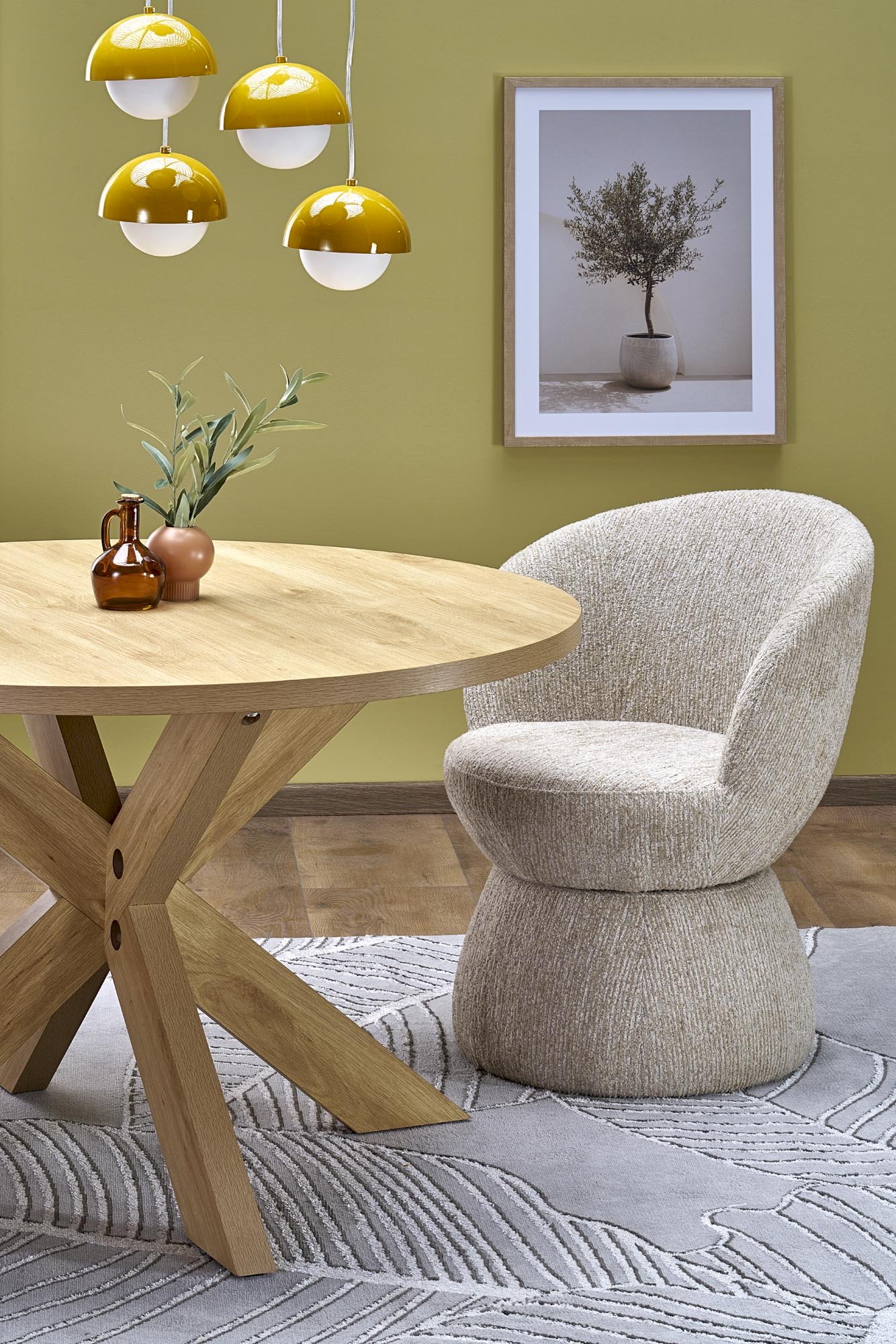 MORUS stół okrągły naturalny