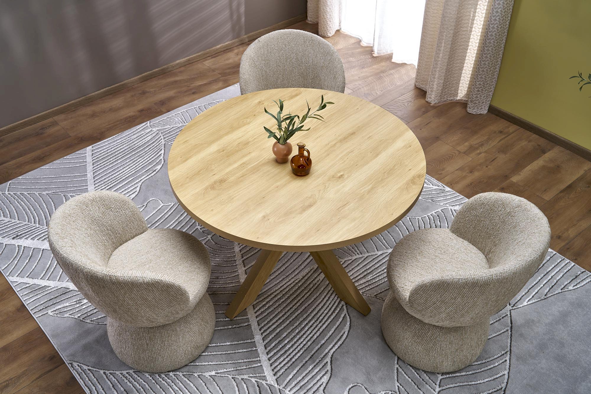 MORUS stół okrągły naturalny