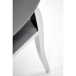 K555 krzesło popielaty / srebrny