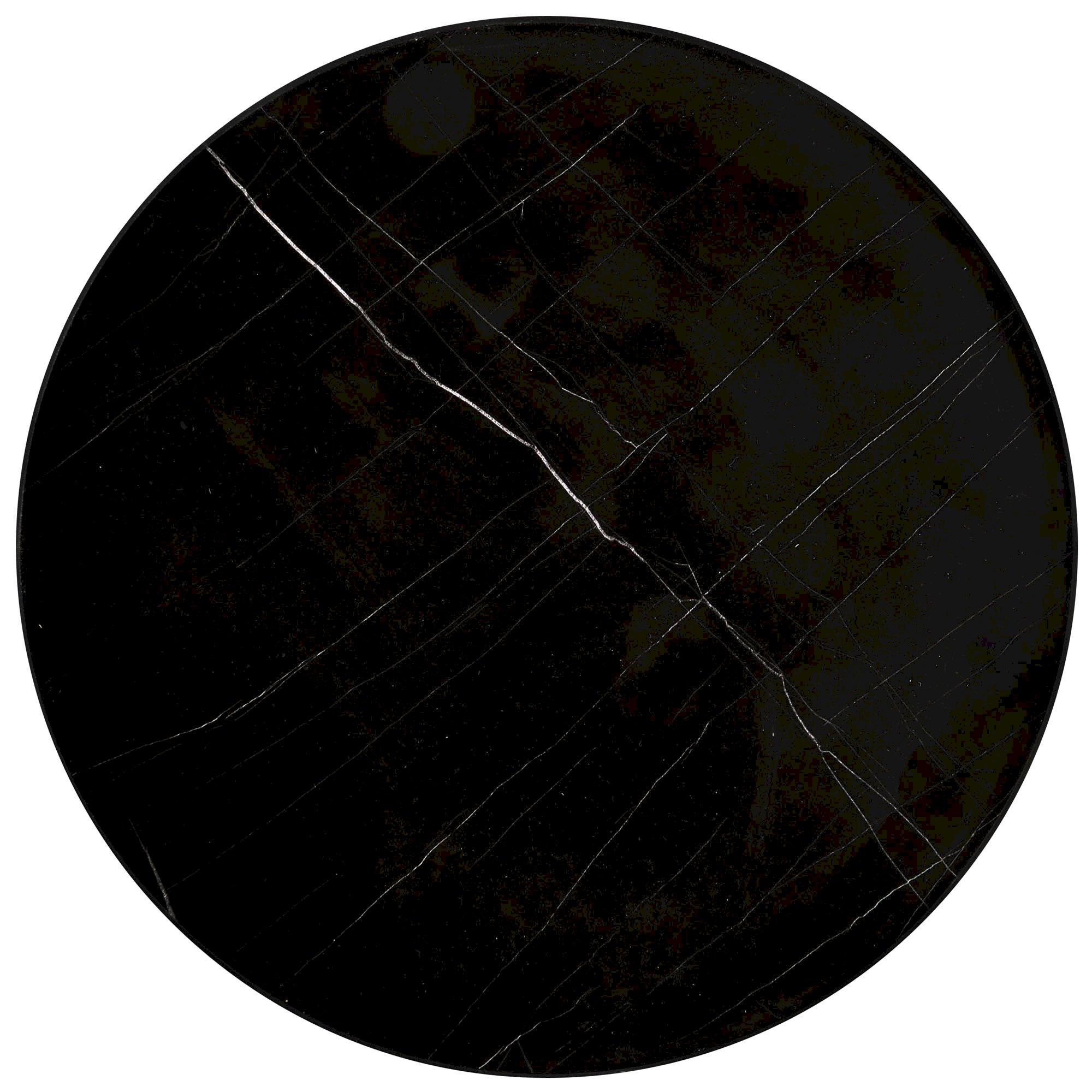 JULIETA zestaw 2 ław, czarny marmur / czarny