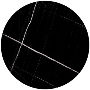 JULIETA zestaw 2 ław, czarny marmur / czarny