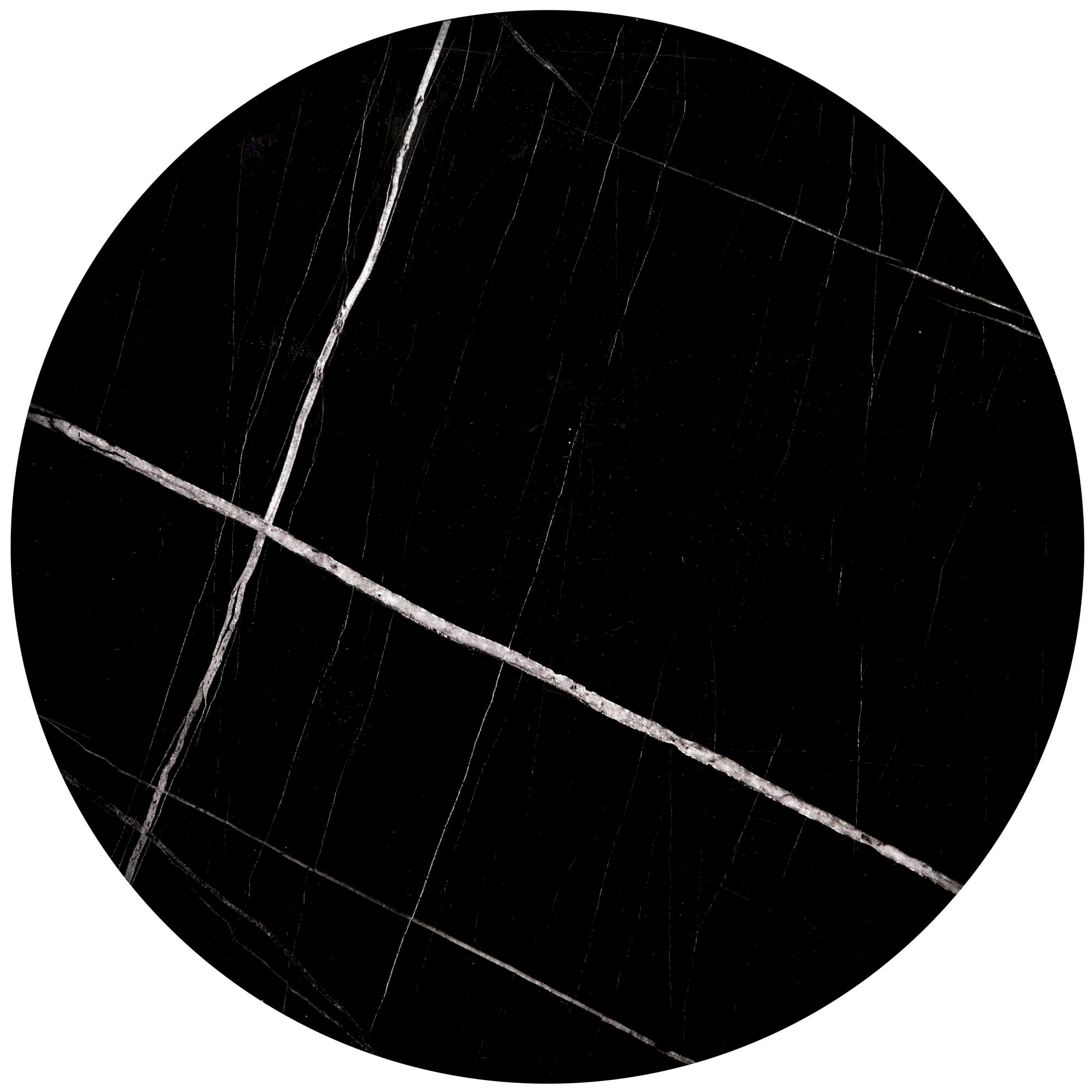 JULIETA zestaw 2 ław, czarny marmur / czarny