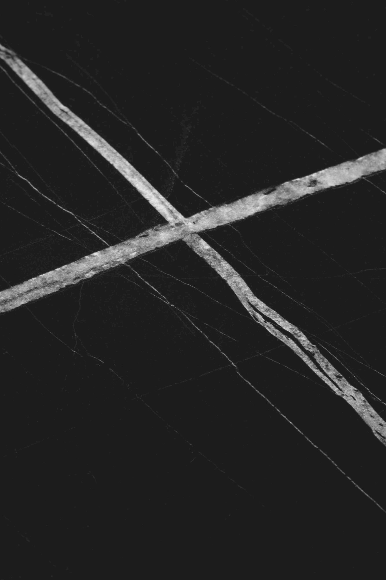 JULIETA zestaw 2 ław, czarny marmur / czarny