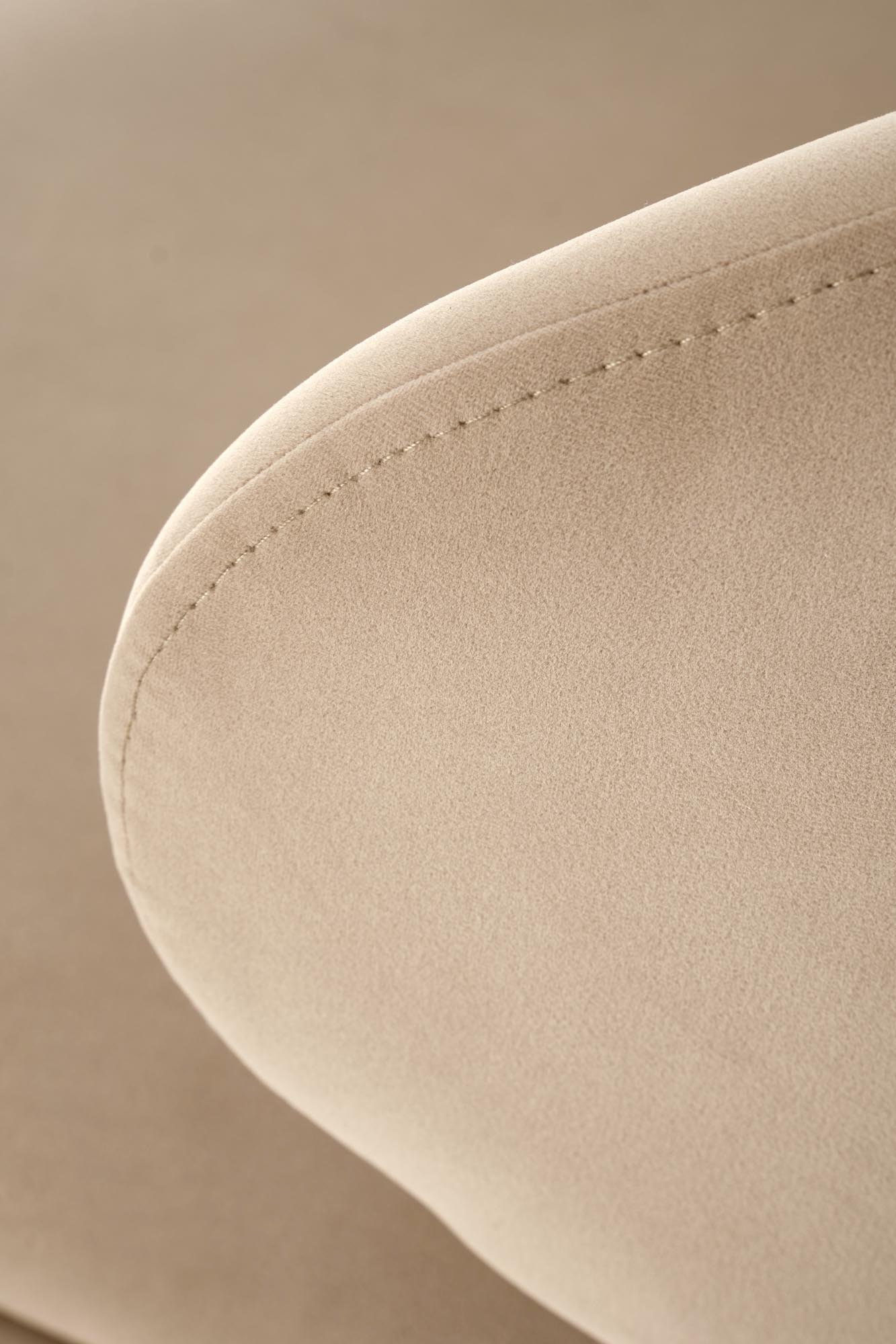 H121 hoker nogi - czarny, siedzisko - beżowy