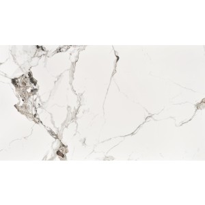 EMILIO 120 stół blat - biały marmur, nogi - czarny