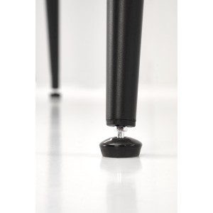 EMILIO 120 stół blat - biały marmur, nogi - czarny