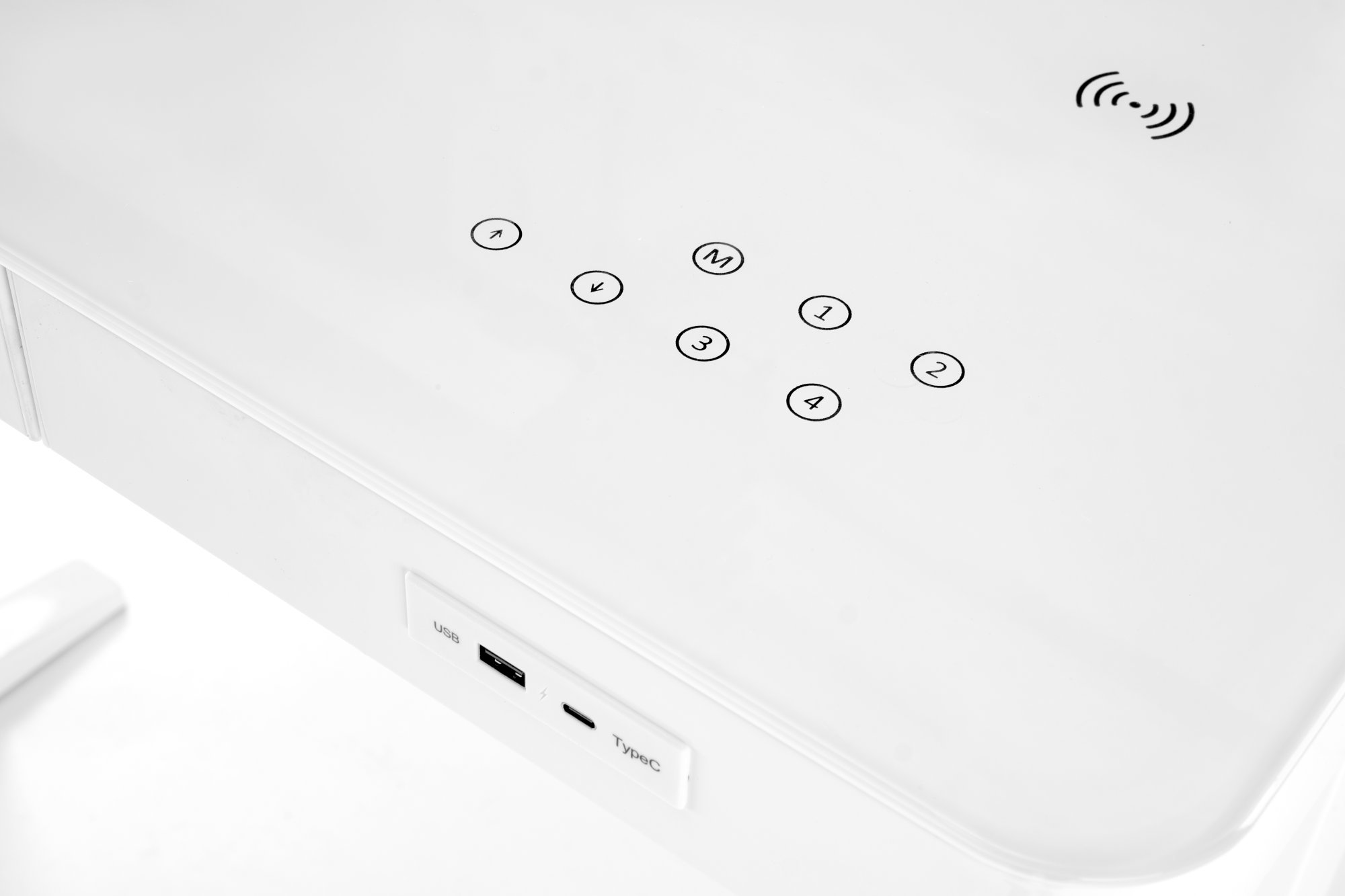 B52  biurko biurko z funkcją regulacji wysokości, biały