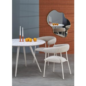 ARAMIS stół, blat - lastryko, nogi - biały