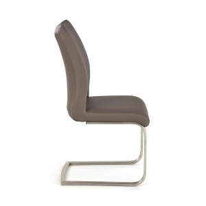 OPAL / metal szczotkowany / ekoskóra szara