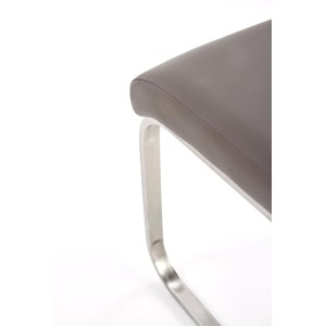 OPAL / metal szczotkowany / ekoskóra szara