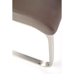 OPAL / metal szczotkowany / ekoskóra szara