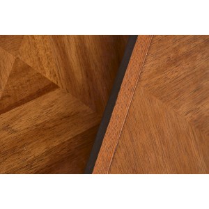 ELZA zestaw 2 ław, orzechowy / czarny