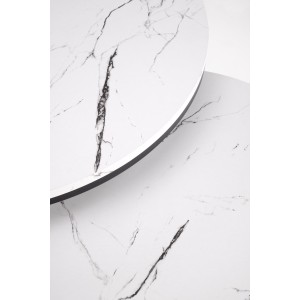 JAVA zestaw 2 ław, biały marmur / czarny