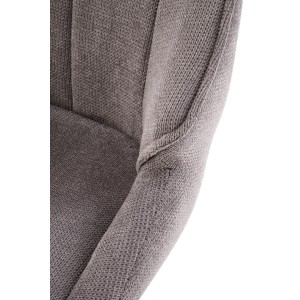 H122 hoker nogi - czarny, siedzisko - popielaty