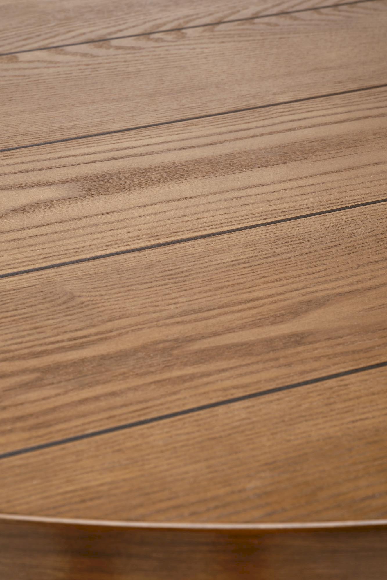 BARRY stół okrągły, blat - orzechowy, nogi - czarny