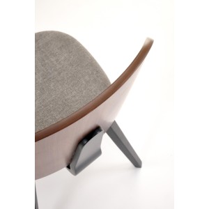 K563 krzesło orzechowy / popielaty / czarny