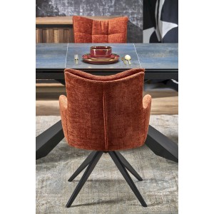 LUCIANO stół rozkładany, blat: niebieski marmur