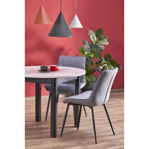 RINGO stół kolor blat kaszmir, nogi - czarny (102-142x102x76 cm)