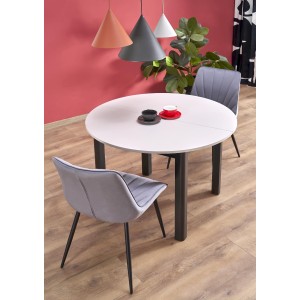 RINGO stół kolor blat kaszmir, nogi - czarny (102-142x102x76 cm)