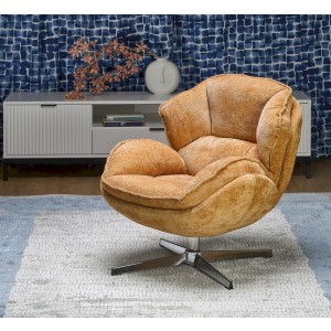 GUIDO fotel wypoczynkowy musztardowy