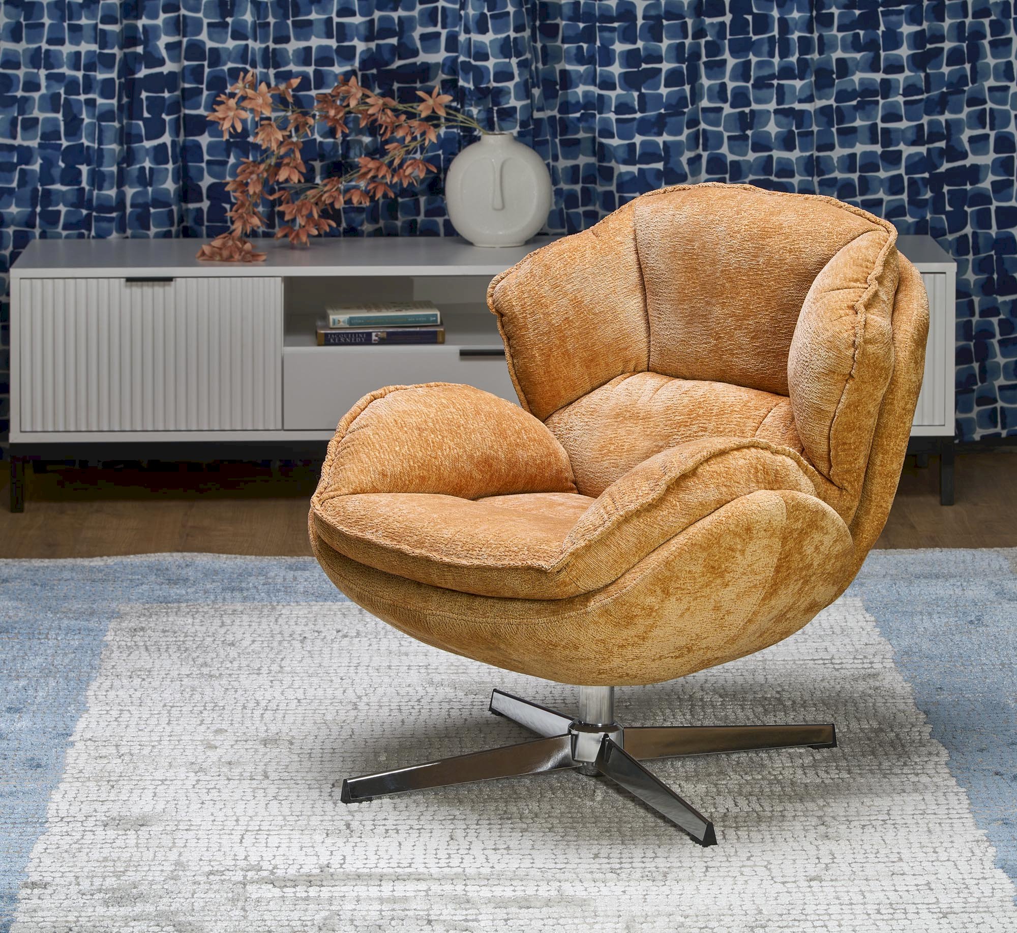 GUIDO fotel wypoczynkowy musztardowy