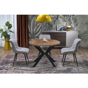 PERONI stół rozkładany orzech - czarny