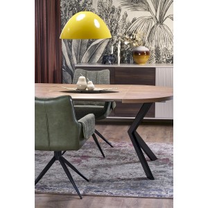 PERONI stół rozkładany orzech - czarny